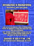 Blockprinting Basics - September 19th